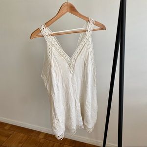 ASTR The Label White Slip Dress/Shirt